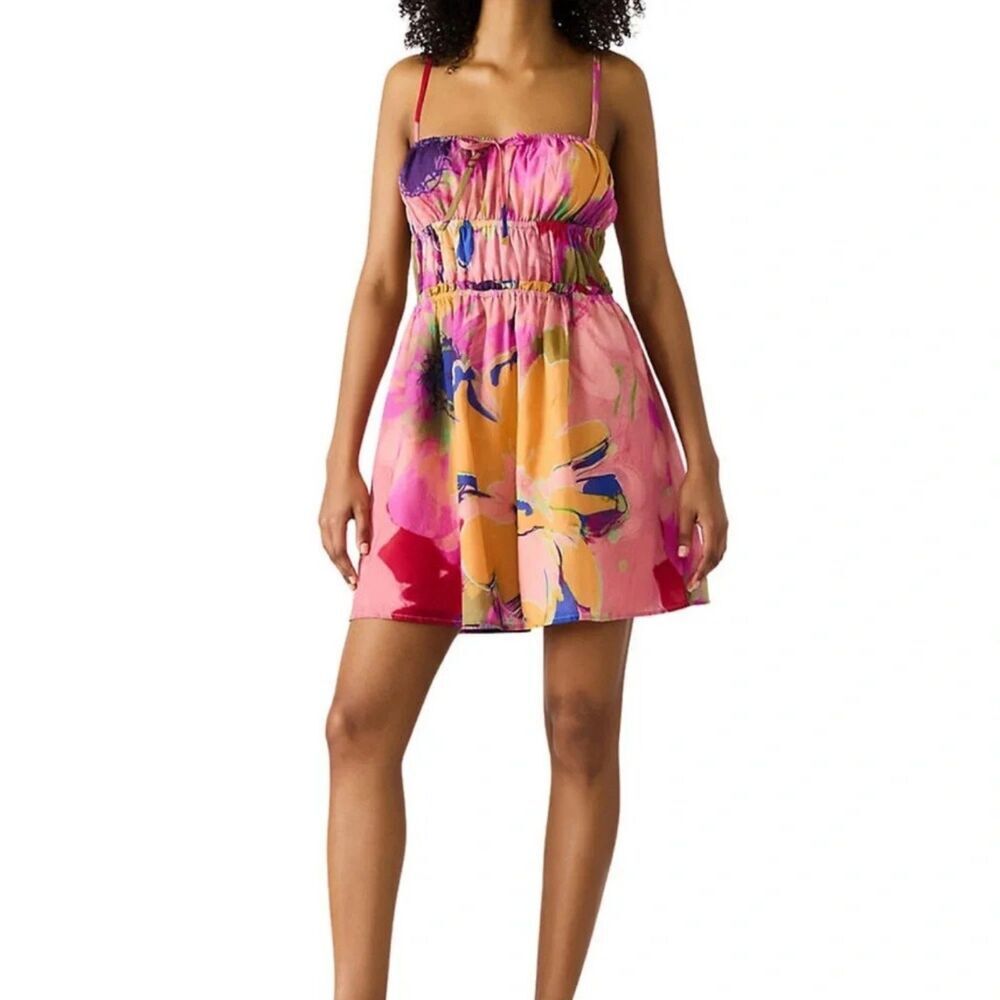 NWT Steve Madden Heather Multicolor Floral Mini Dress. Size L.
